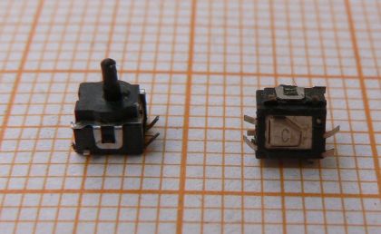 Microintrerupator On-(Off)si off-(On), 2circ/4po, 1A/250v 5x5x1.4mm