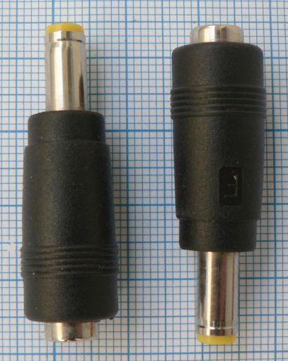 Mufa adaptoare tip reductie DC 1.7x5.5 tata- 2.1x5.5 mama