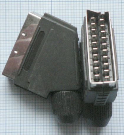 Mufa SCART tata pe cablu 6mm