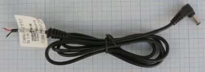 Cablu pentru surse DC 90 grade 2.5x5.5, 1.5m