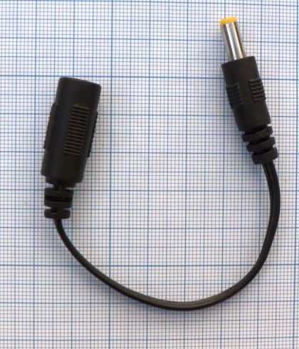 Cablu DC adaptor 1.7x4.75x10 - 2.1x5.5x10 mama, 7cm