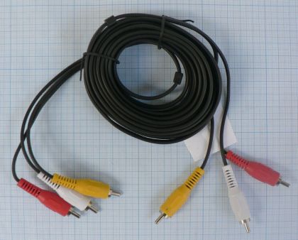 Cablu 3*RCA tata - 3*RCA tata/ 10 m