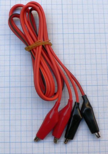 Cablu 2xcrocodili - 2xcrocodili, 1.5 m