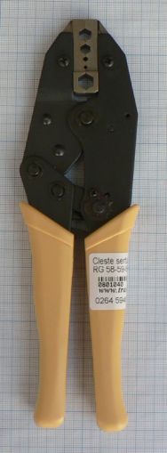 Cleste sertizare  RG-5859,6,cu clichet ; RG-58, 59, 62, 6 1.6/2.5/5.3/6.5/8.2