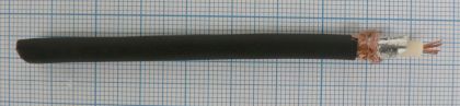 Cablu tip H155, coaxia,l 50ohm, 19*0, 28mm Cu, tresa Cu stanat 80% +Folie Al, 5, 4mm PVC gri