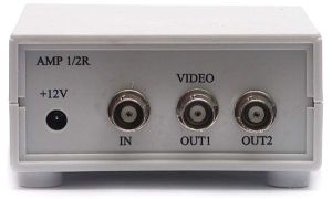 Amplificator pentru semnal video, de interior,  1*IN / 2*OUT, castig 20dB