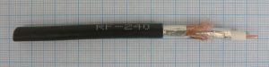 Cablu tip RF240, 50 OHM, 1, 4mm Cu, 0, 12*112 TC, Folie Al+P+Folie Al, 6mm PVC