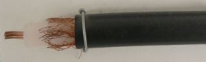 Cablu tip RG 213, coaxia,l 50ohm, 7*0, 72mm Cu, tresa 50%Cu, 10, 3mm PVC