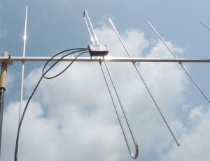 Antena pentru comunicatii Yagi 5 elemente,banda 2m (144-148MHz) , polarizare verticala