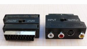 Adaptor/reductie Scart tata-3xRCA mama - S-VHS mama IN-OUT