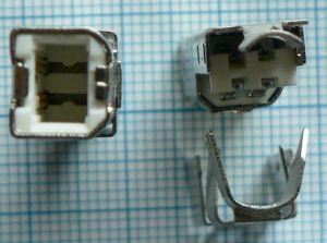 Mufa USB tata, B pe cablu