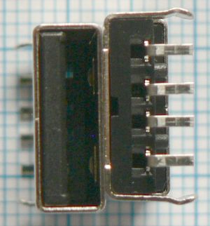 Mufa USB tata A, pe placa 90grade