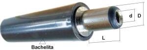Mufa/conector DC tata 0.7x2.5x10,cablu 5mm