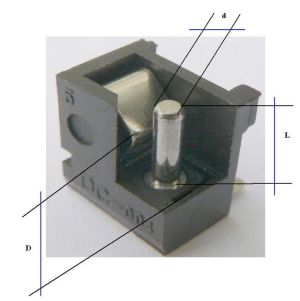 Mufa/conector DC mama placa, 1.1 mm