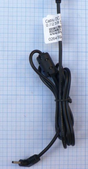 Cablu alimentare mufa DC 0, 7x2, 5x10 , 1.2 m