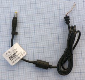 Cablu alimentare mufa DC 1.7x4.75x10mm, 1.2m