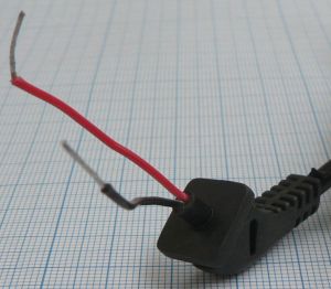 Cablu alimentare mufa DC tata 8 x5, 5 x11 mm cu ax interior 1 mm , 1 m