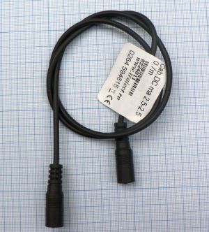 Cablu pentru surse DC  2, 5mm mama- 2, 5mm mama,0.7 m