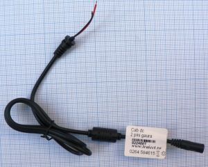 Cablu pentru surse DC 0, 8 m,  pentru mufe interschimbabile cu 2 pini