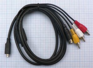 Cablu AV 3 RCA tata-tata + SVHS 4p- USB 5 pini sony 1.4m