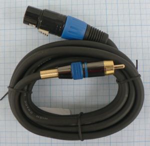 Cablu XLR mama - RCA tata GOLD /2 m