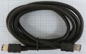 Cablu  Firewire (IEEE 1394) 6 pini, tata - FireWire (IEEE 1394) 6 pini, tata - 1,4 m
