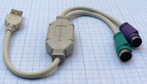 Cablu USB A  tata - 2x PS2 ma, 0, 5m